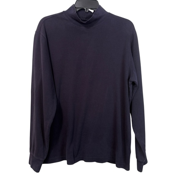 Vintage 80s/90s Lands' End Purple Turtleneck Classic Design - Picture 1 of 3